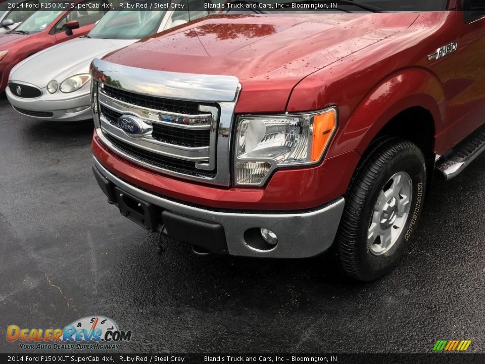 2014 Ford F150 XLT SuperCab 4x4 Ruby Red / Steel Grey Photo #32