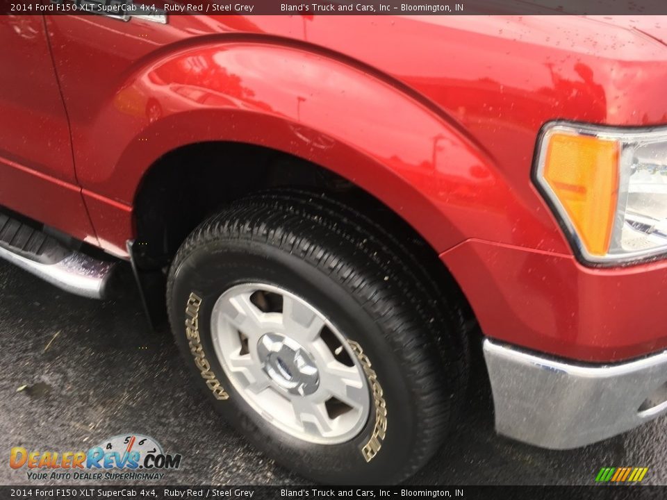 2014 Ford F150 XLT SuperCab 4x4 Ruby Red / Steel Grey Photo #34