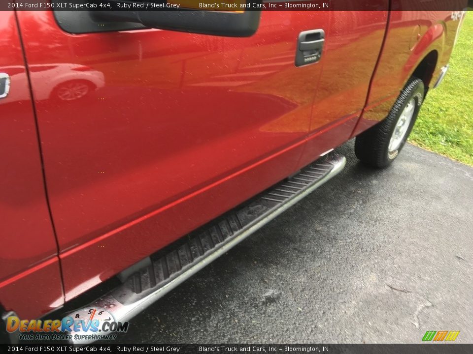 2014 Ford F150 XLT SuperCab 4x4 Ruby Red / Steel Grey Photo #36