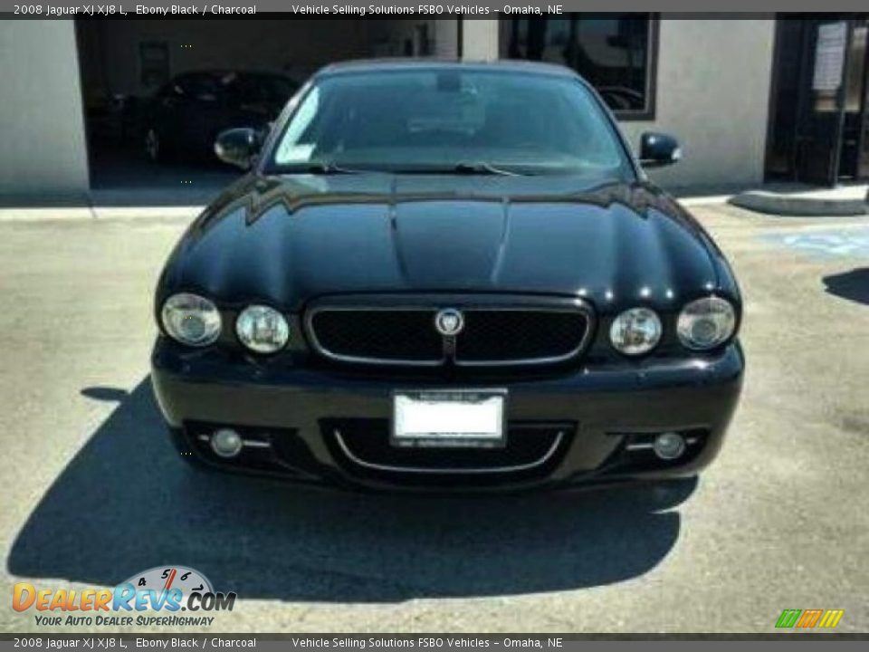 2008 Jaguar XJ XJ8 L Ebony Black / Charcoal Photo #2