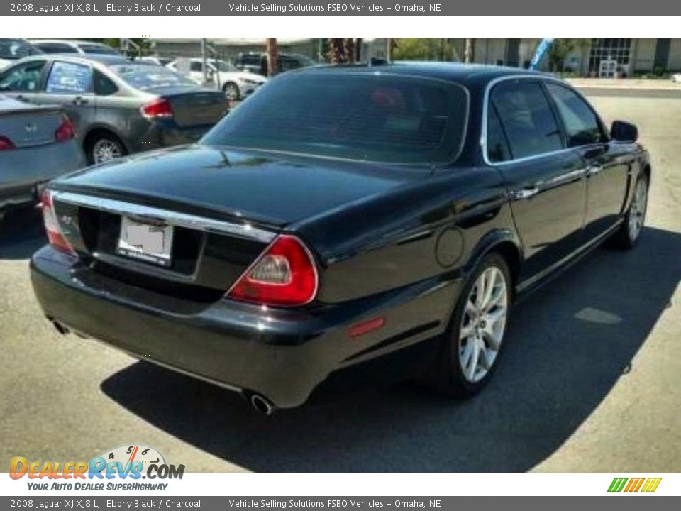 2008 Jaguar XJ XJ8 L Ebony Black / Charcoal Photo #4