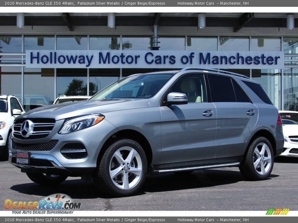 2016 Mercedes-Benz GLE 350 4Matic Palladium Silver Metallic / Ginger Beige/Espresso Photo #1