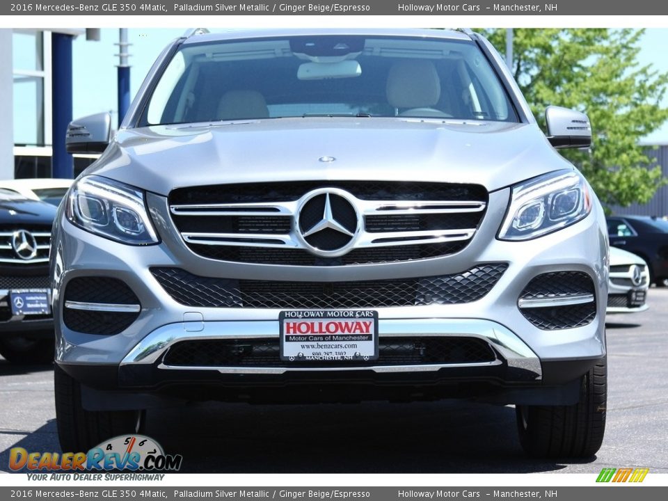 2016 Mercedes-Benz GLE 350 4Matic Palladium Silver Metallic / Ginger Beige/Espresso Photo #2
