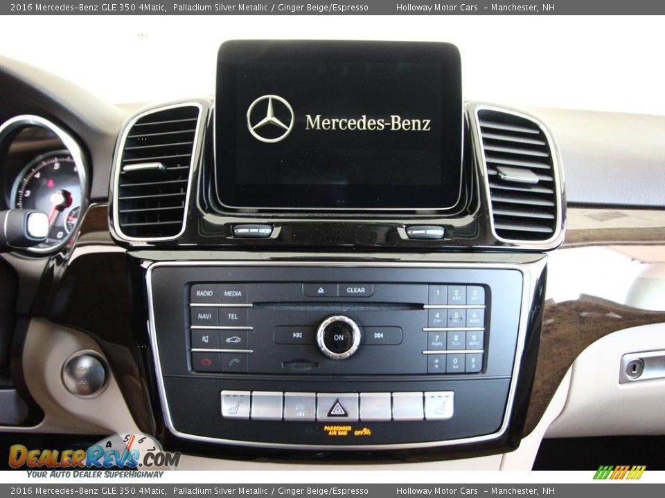 2016 Mercedes-Benz GLE 350 4Matic Palladium Silver Metallic / Ginger Beige/Espresso Photo #6