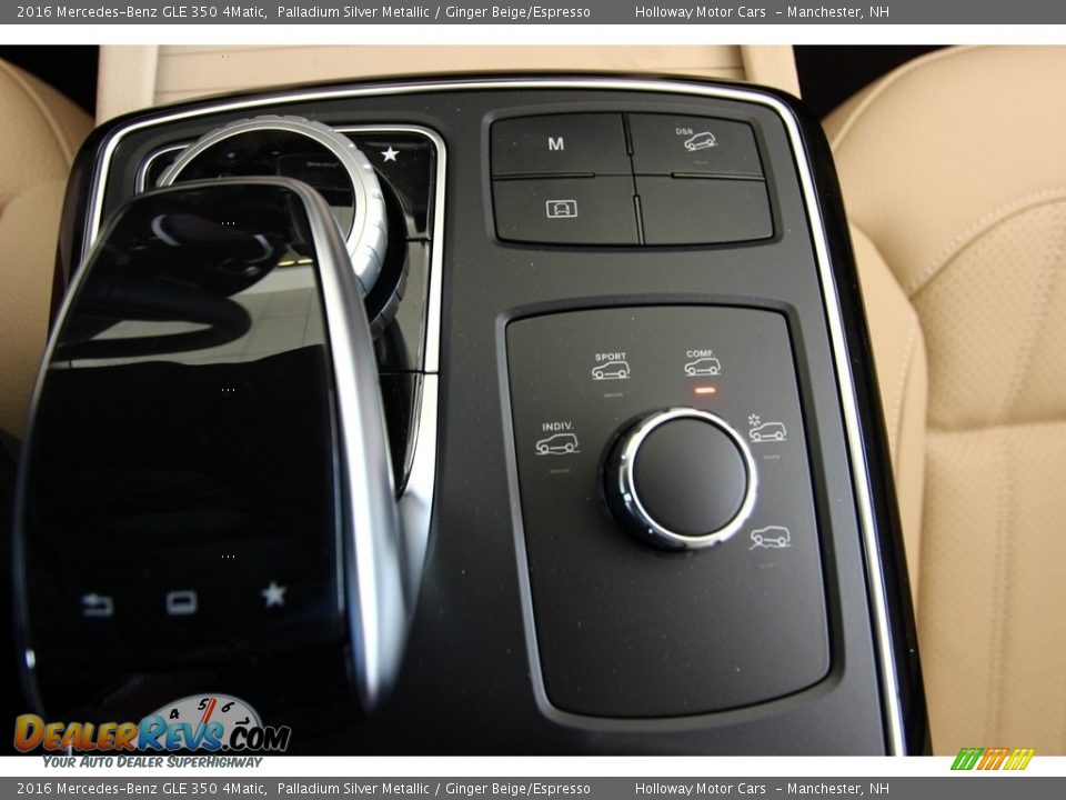 2016 Mercedes-Benz GLE 350 4Matic Palladium Silver Metallic / Ginger Beige/Espresso Photo #7