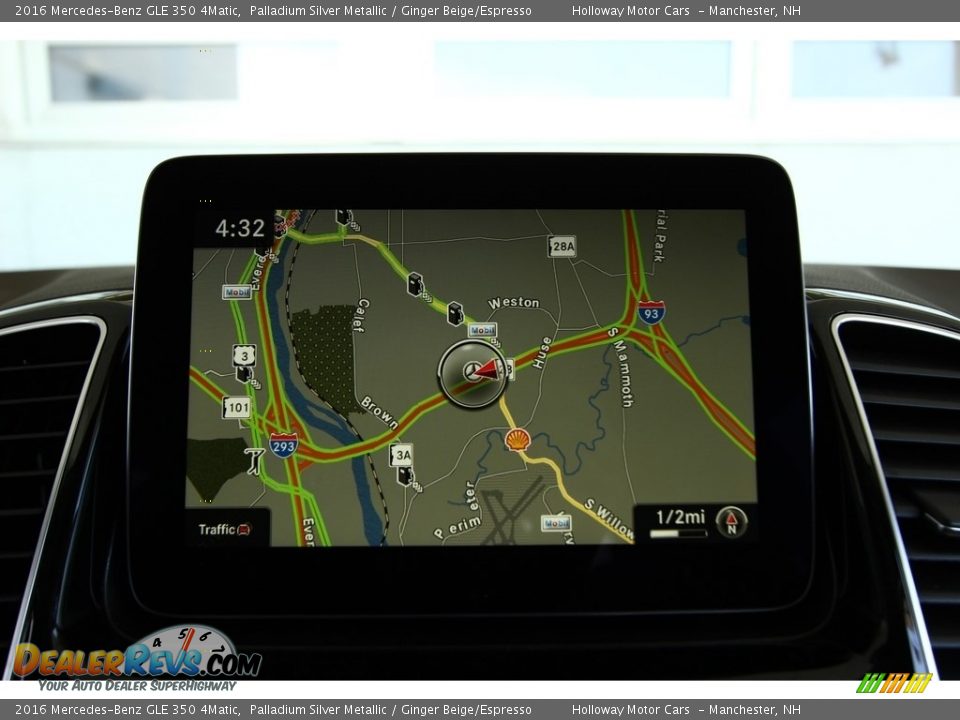 2016 Mercedes-Benz GLE 350 4Matic Palladium Silver Metallic / Ginger Beige/Espresso Photo #8