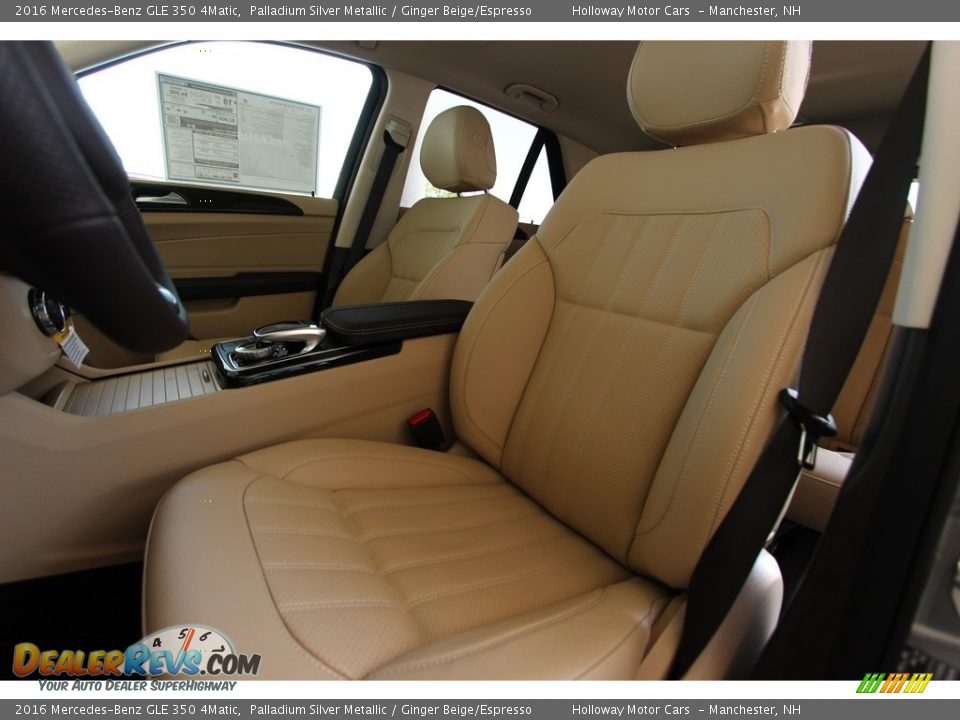 2016 Mercedes-Benz GLE 350 4Matic Palladium Silver Metallic / Ginger Beige/Espresso Photo #11