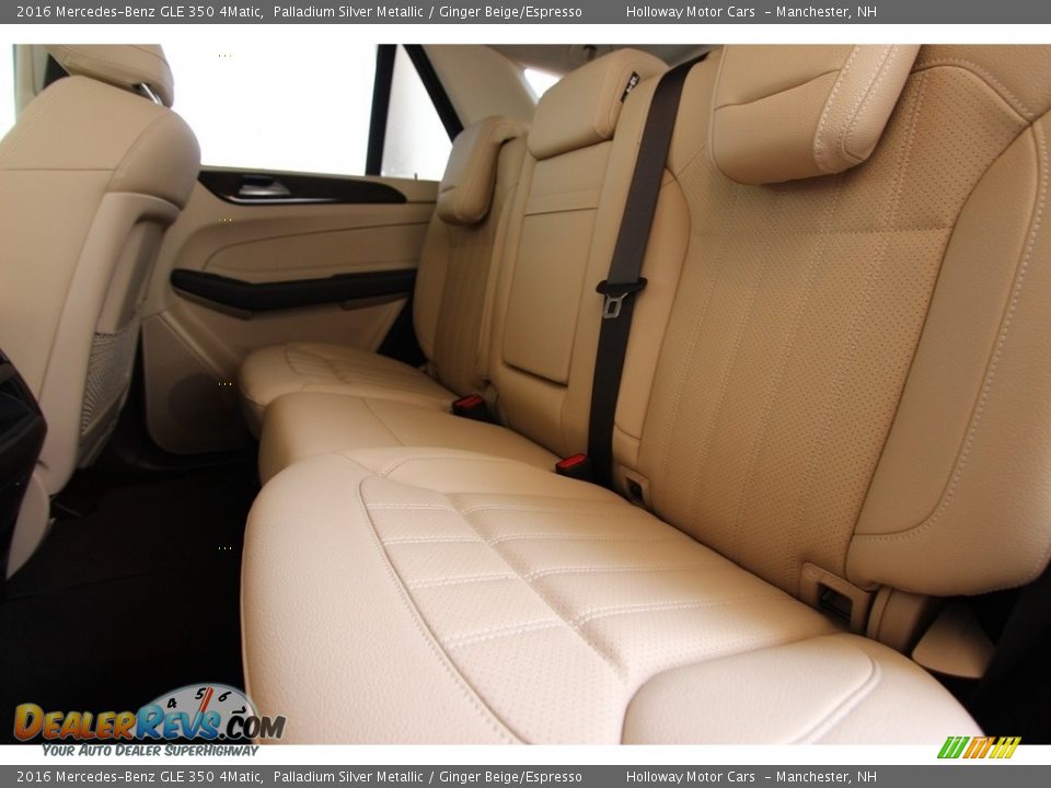 2016 Mercedes-Benz GLE 350 4Matic Palladium Silver Metallic / Ginger Beige/Espresso Photo #12