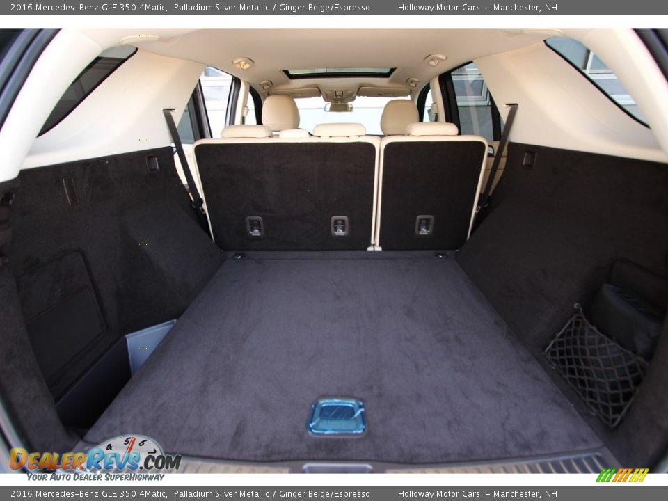 2016 Mercedes-Benz GLE 350 4Matic Palladium Silver Metallic / Ginger Beige/Espresso Photo #13