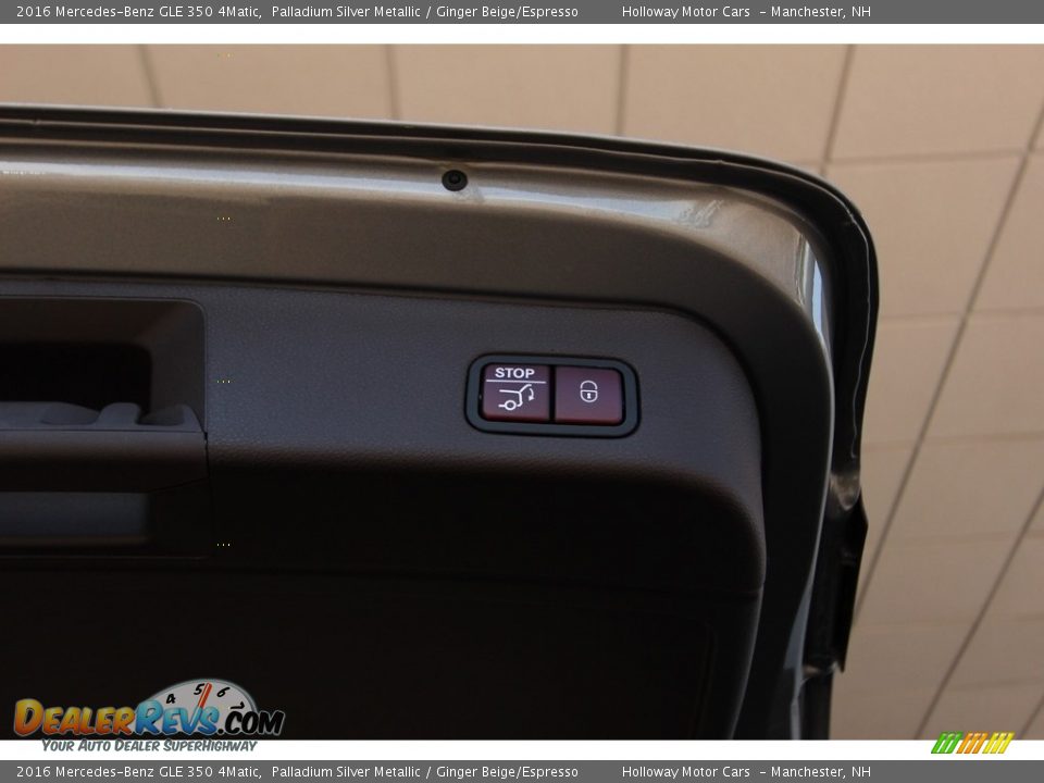 2016 Mercedes-Benz GLE 350 4Matic Palladium Silver Metallic / Ginger Beige/Espresso Photo #16
