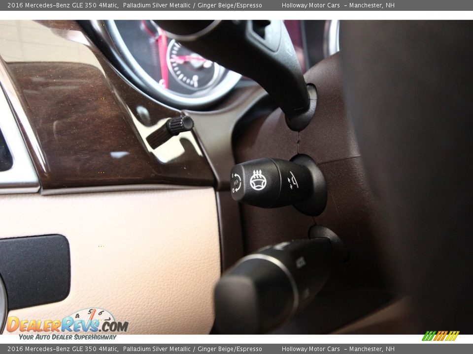 2016 Mercedes-Benz GLE 350 4Matic Palladium Silver Metallic / Ginger Beige/Espresso Photo #18