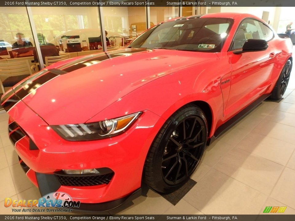 2016 Ford Mustang Shelby GT350 Competition Orange / Ebony Recaro Sport Seats Photo #5