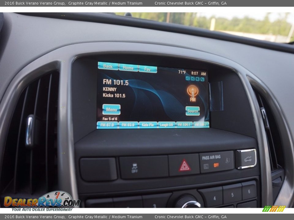 2016 Buick Verano Verano Group Graphite Gray Metallic / Medium Titanium Photo #14