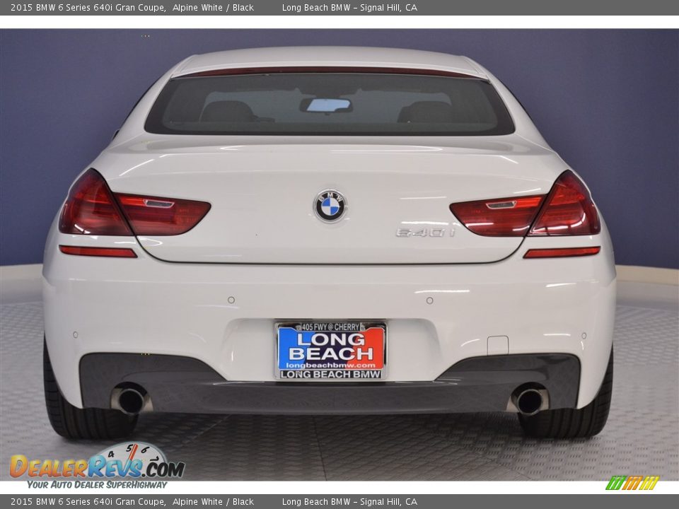 2015 BMW 6 Series 640i Gran Coupe Alpine White / Black Photo #6