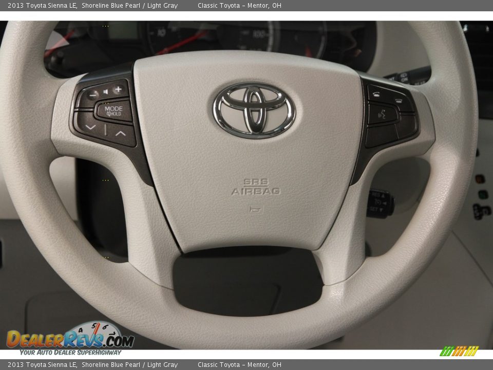 2013 Toyota Sienna LE Shoreline Blue Pearl / Light Gray Photo #6