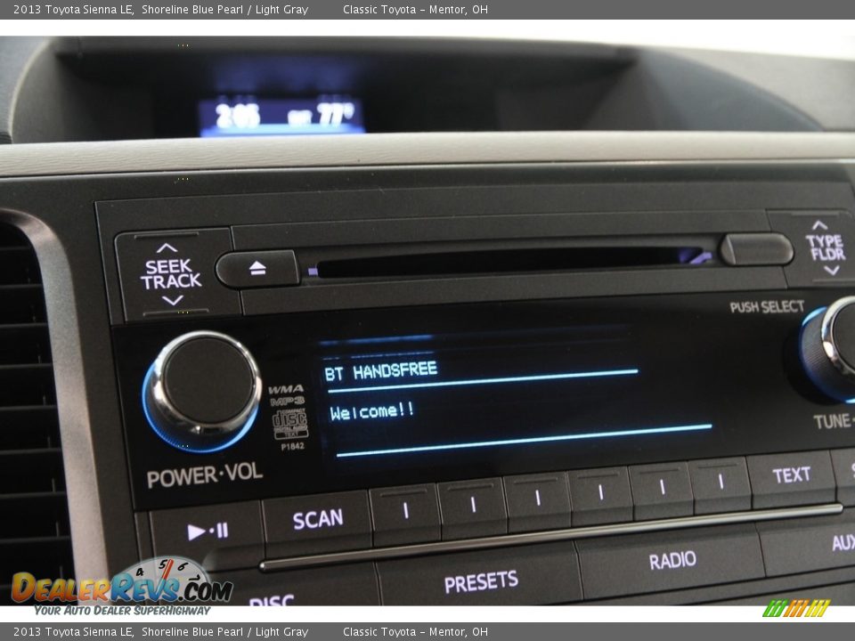 2013 Toyota Sienna LE Shoreline Blue Pearl / Light Gray Photo #9