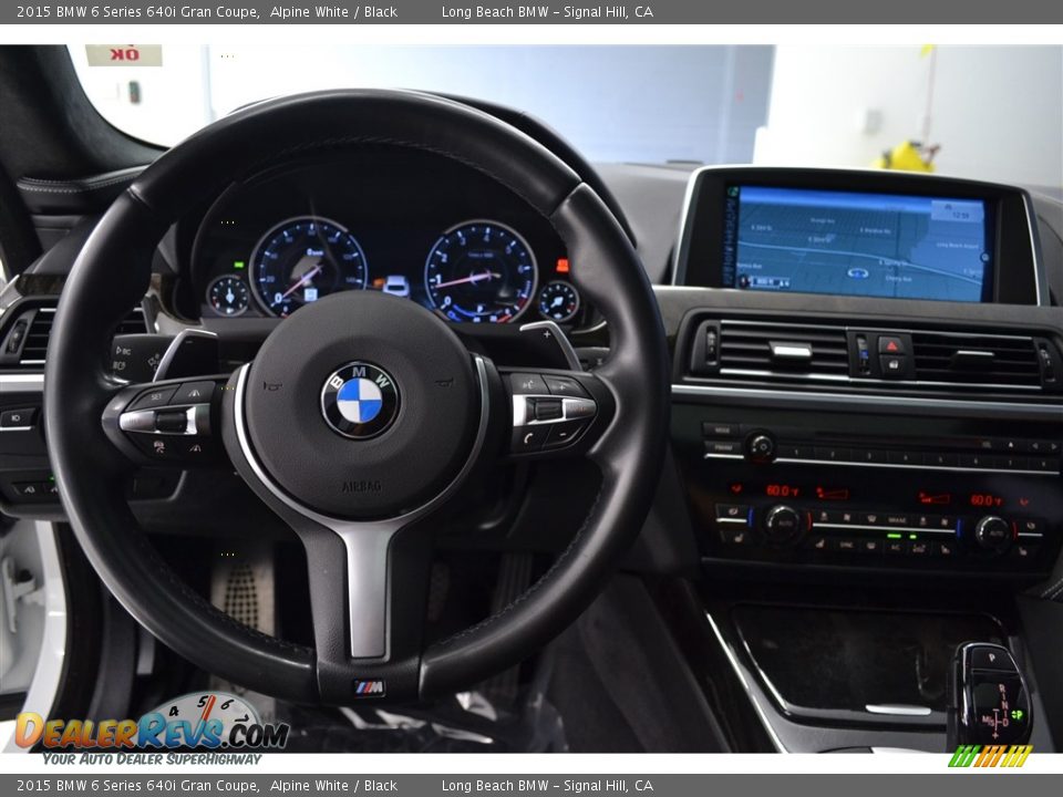 2015 BMW 6 Series 640i Gran Coupe Alpine White / Black Photo #27