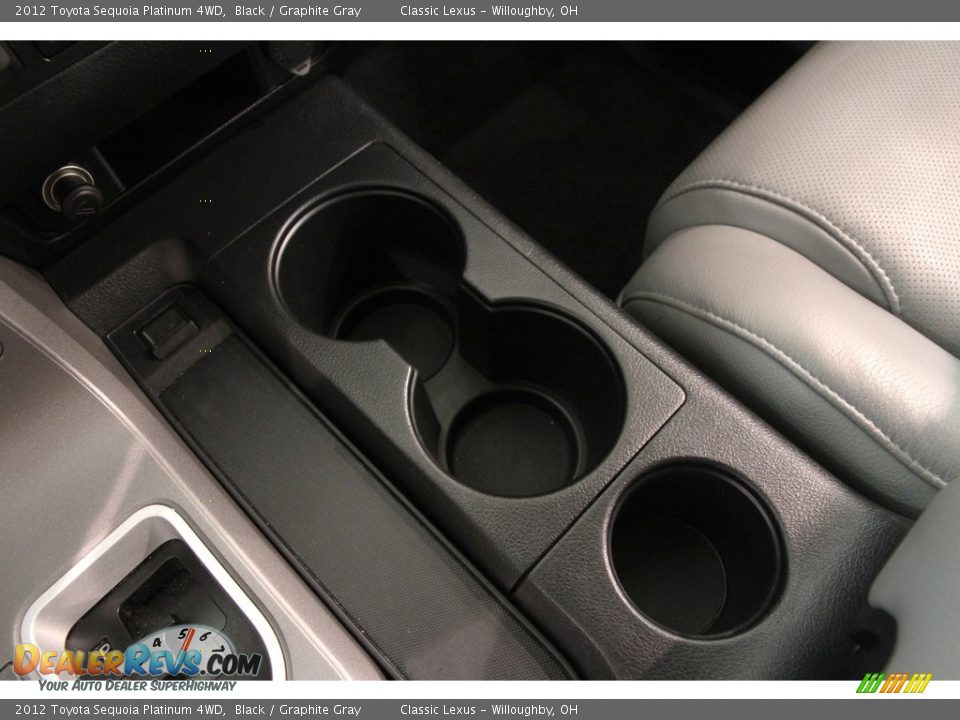 2012 Toyota Sequoia Platinum 4WD Black / Graphite Gray Photo #20