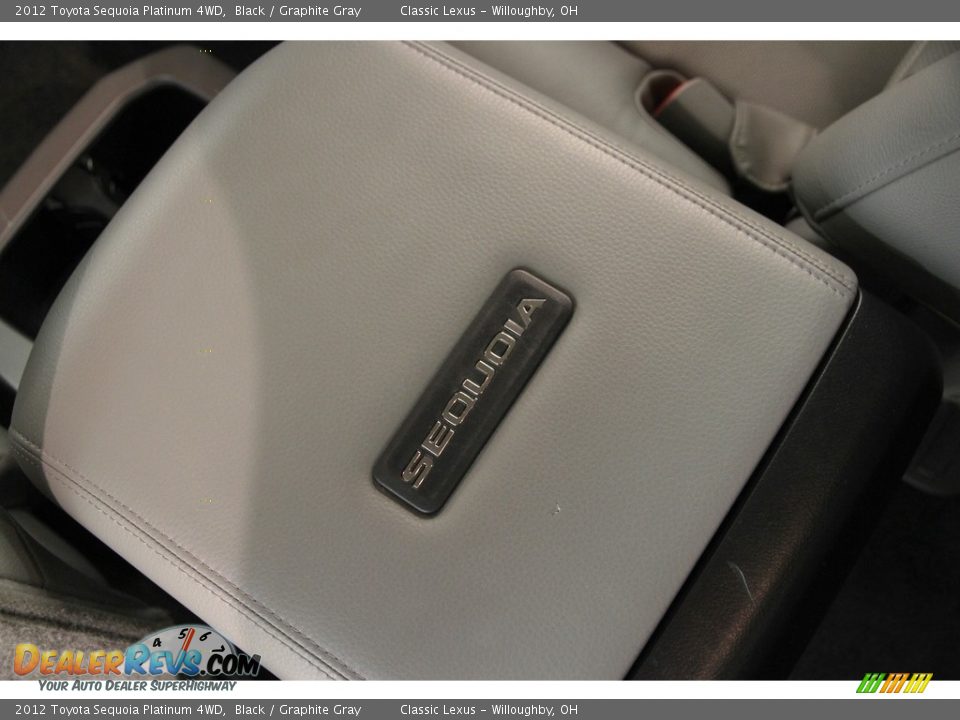 2012 Toyota Sequoia Platinum 4WD Black / Graphite Gray Photo #29