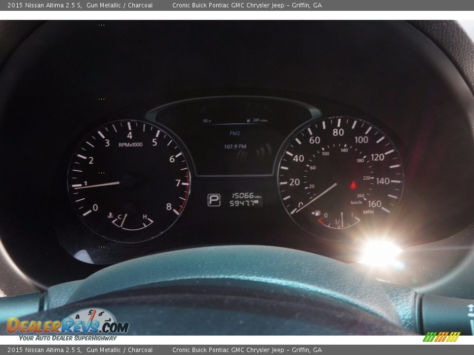 2015 Nissan Altima 2.5 S Gun Metallic / Charcoal Photo #18