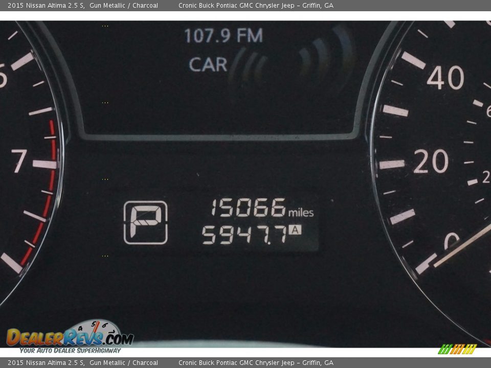 2015 Nissan Altima 2.5 S Gun Metallic / Charcoal Photo #19