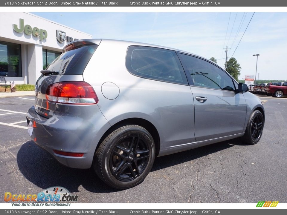 2013 Volkswagen Golf 2 Door United Gray Metallic / Titan Black Photo #7