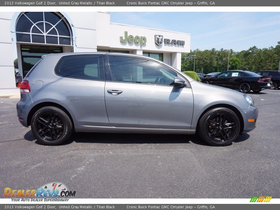2013 Volkswagen Golf 2 Door United Gray Metallic / Titan Black Photo #8