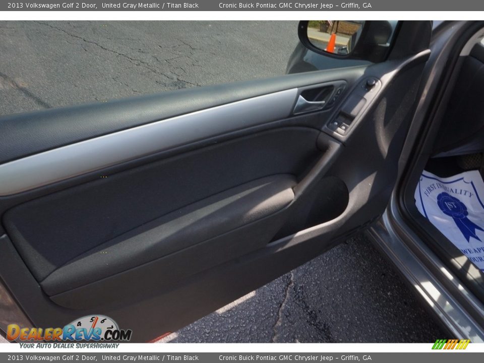 2013 Volkswagen Golf 2 Door United Gray Metallic / Titan Black Photo #12