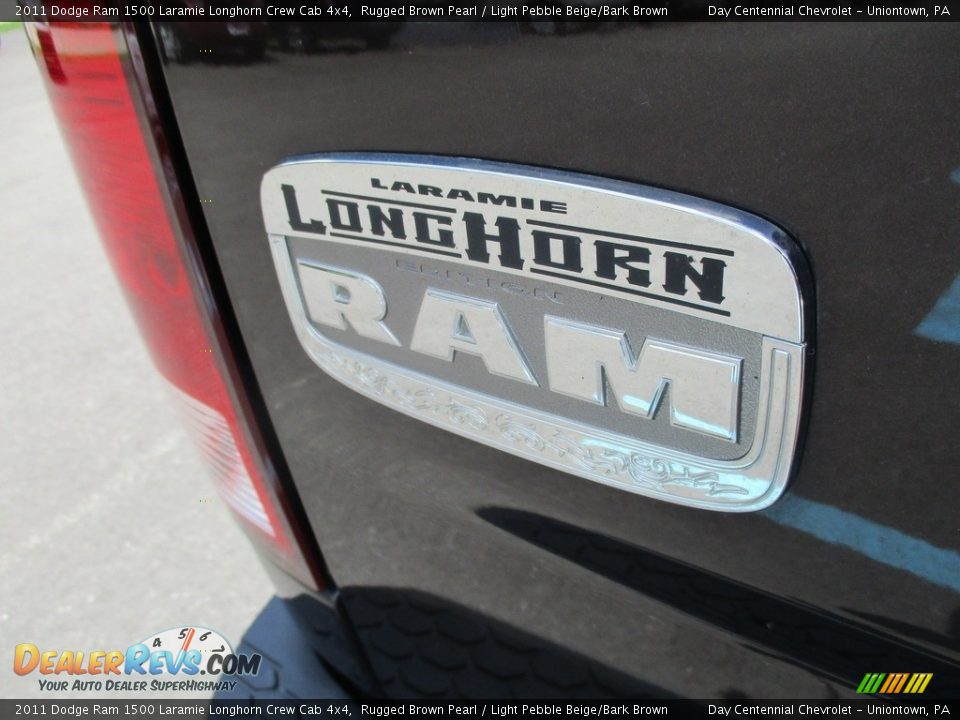 2011 Dodge Ram 1500 Laramie Longhorn Crew Cab 4x4 Rugged Brown Pearl / Light Pebble Beige/Bark Brown Photo #9