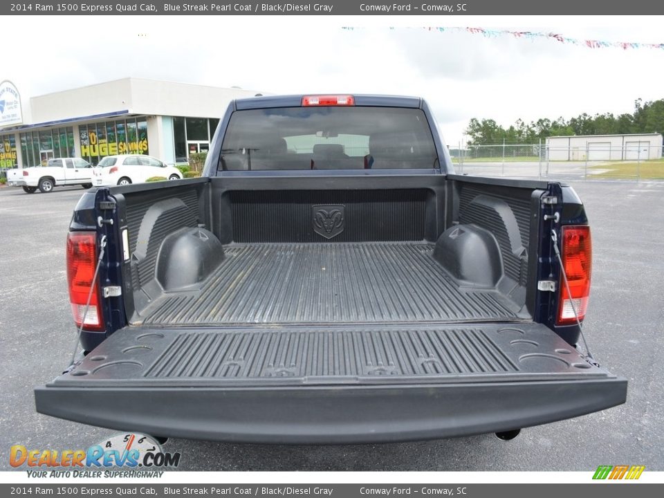 2014 Ram 1500 Express Quad Cab Blue Streak Pearl Coat / Black/Diesel Gray Photo #11