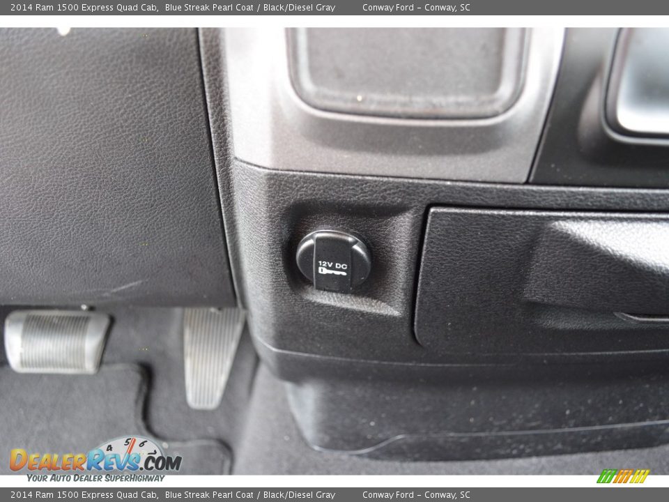 2014 Ram 1500 Express Quad Cab Blue Streak Pearl Coat / Black/Diesel Gray Photo #30