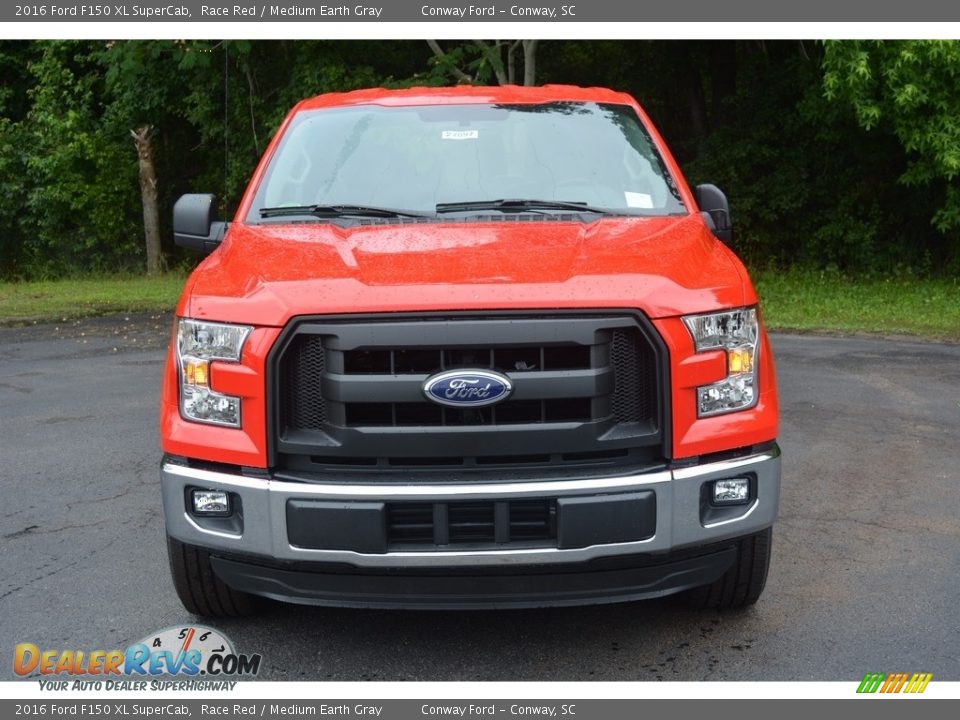 2016 Ford F150 XL SuperCab Race Red / Medium Earth Gray Photo #10