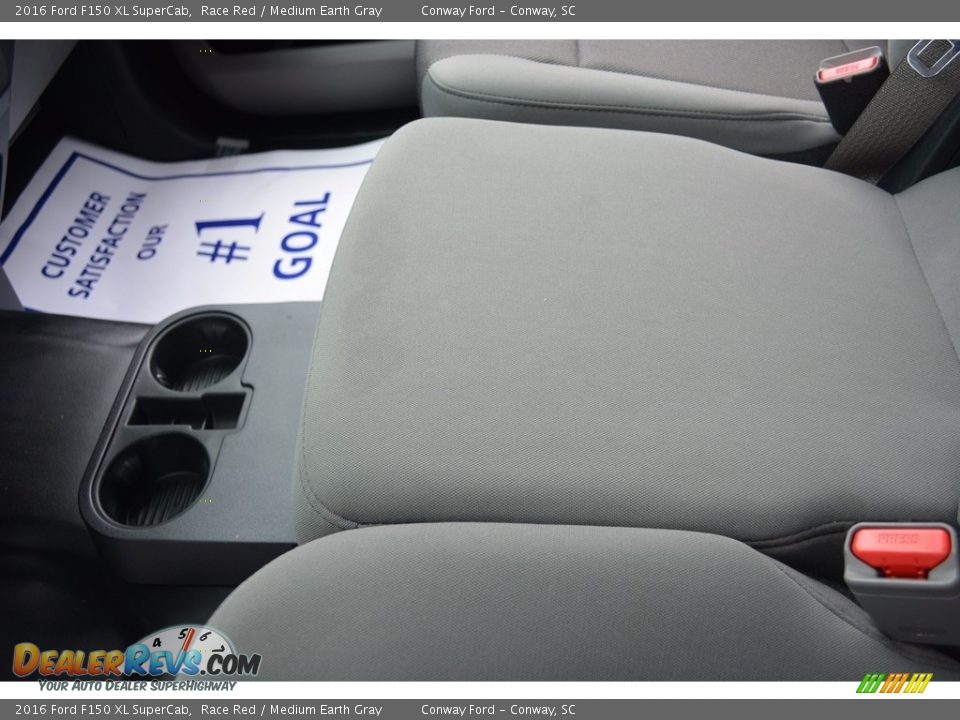 2016 Ford F150 XL SuperCab Race Red / Medium Earth Gray Photo #28