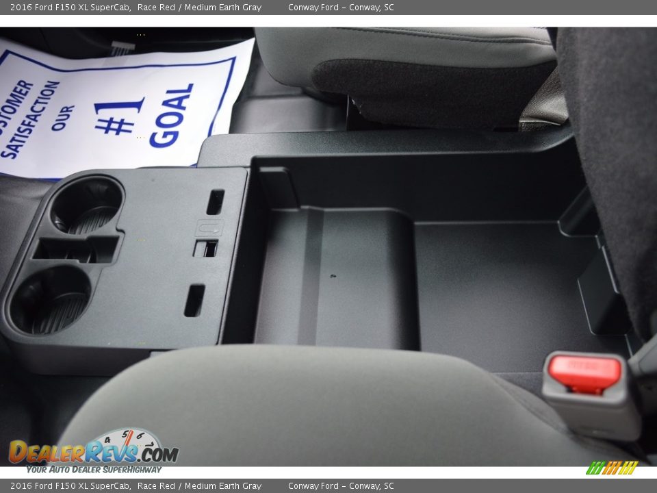 2016 Ford F150 XL SuperCab Race Red / Medium Earth Gray Photo #29