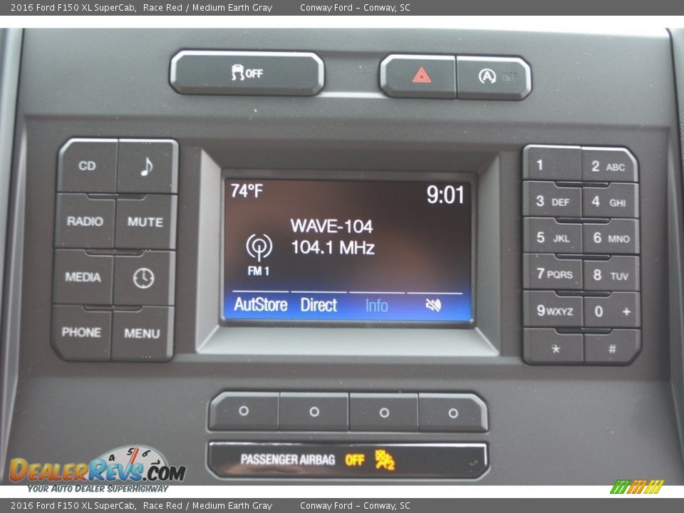 2016 Ford F150 XL SuperCab Race Red / Medium Earth Gray Photo #33