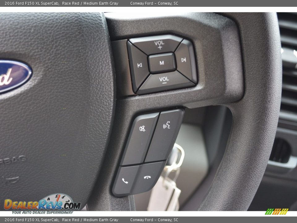 2016 Ford F150 XL SuperCab Race Red / Medium Earth Gray Photo #34