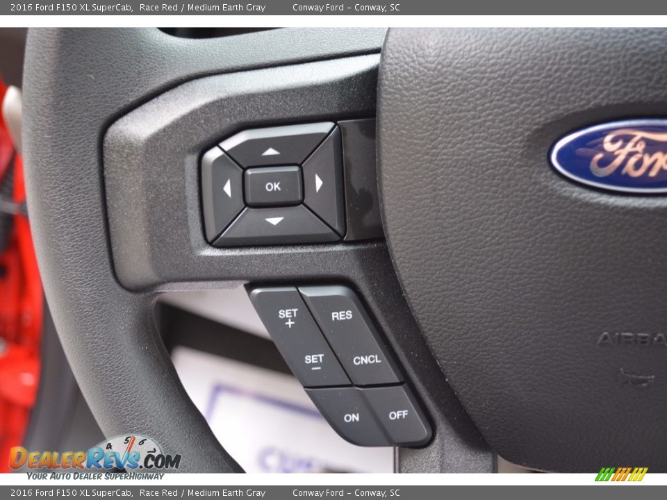 2016 Ford F150 XL SuperCab Race Red / Medium Earth Gray Photo #35