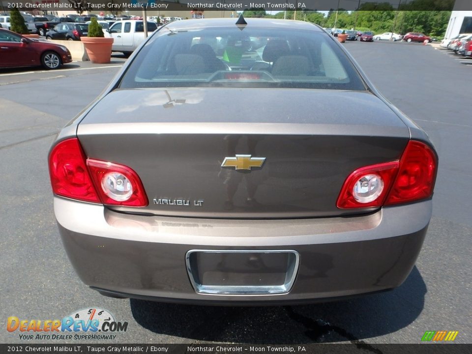 2012 Chevrolet Malibu LT Taupe Gray Metallic / Ebony Photo #6