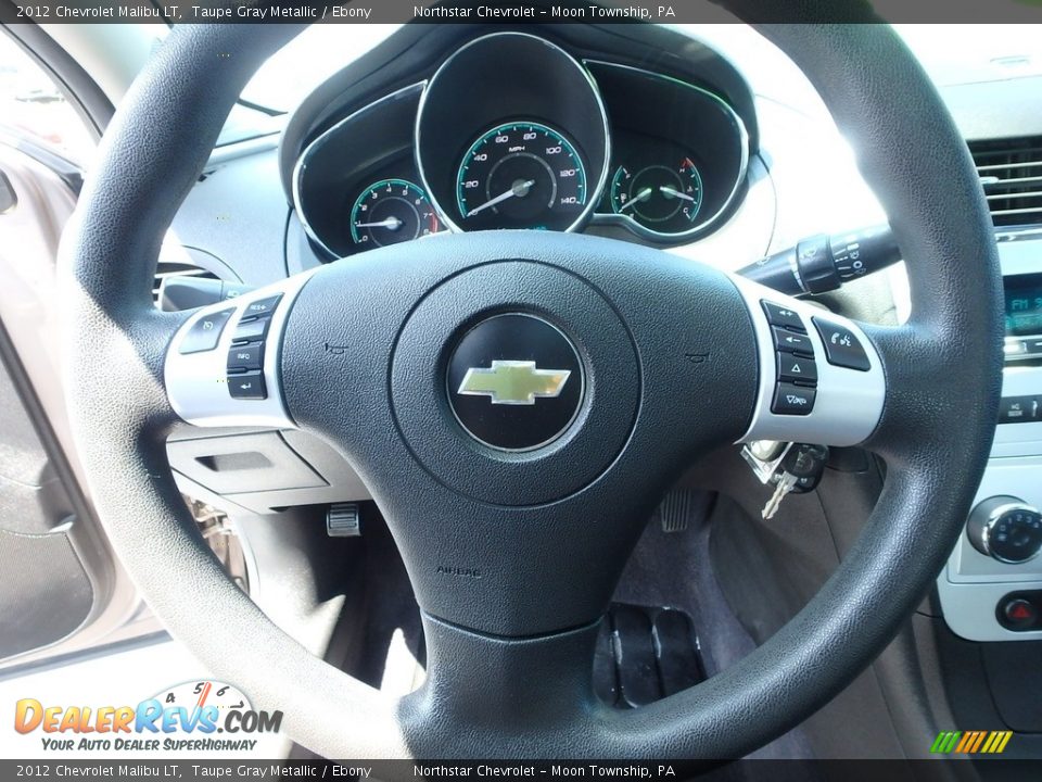 2012 Chevrolet Malibu LT Taupe Gray Metallic / Ebony Photo #27