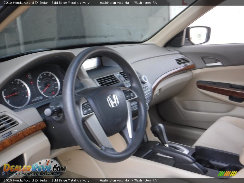 2010 Honda Accord EX Sedan Bold Beige Metallic / Ivory Photo #12