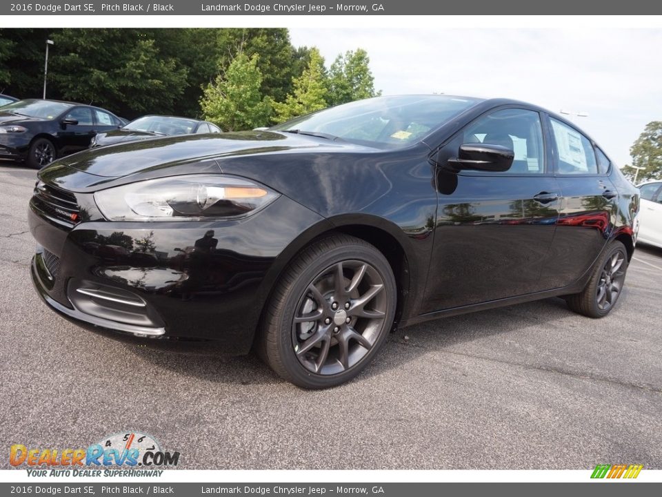 2016 Dodge Dart SE Pitch Black / Black Photo #1