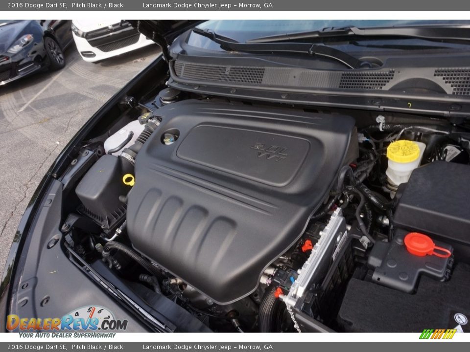 2016 Dodge Dart SE Pitch Black / Black Photo #8