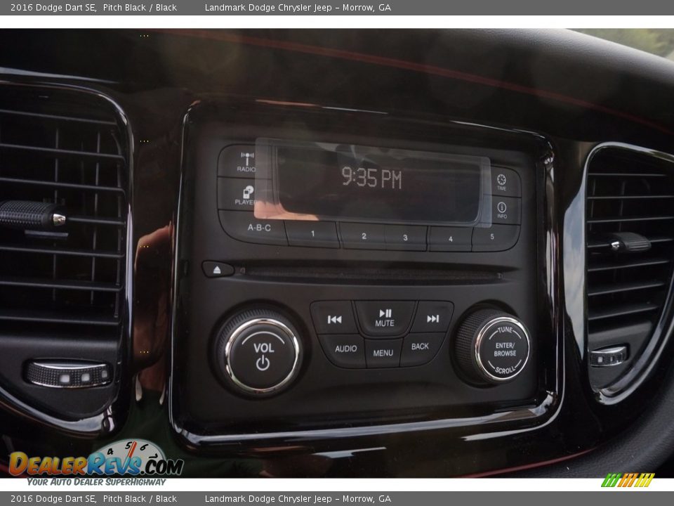 2016 Dodge Dart SE Pitch Black / Black Photo #10