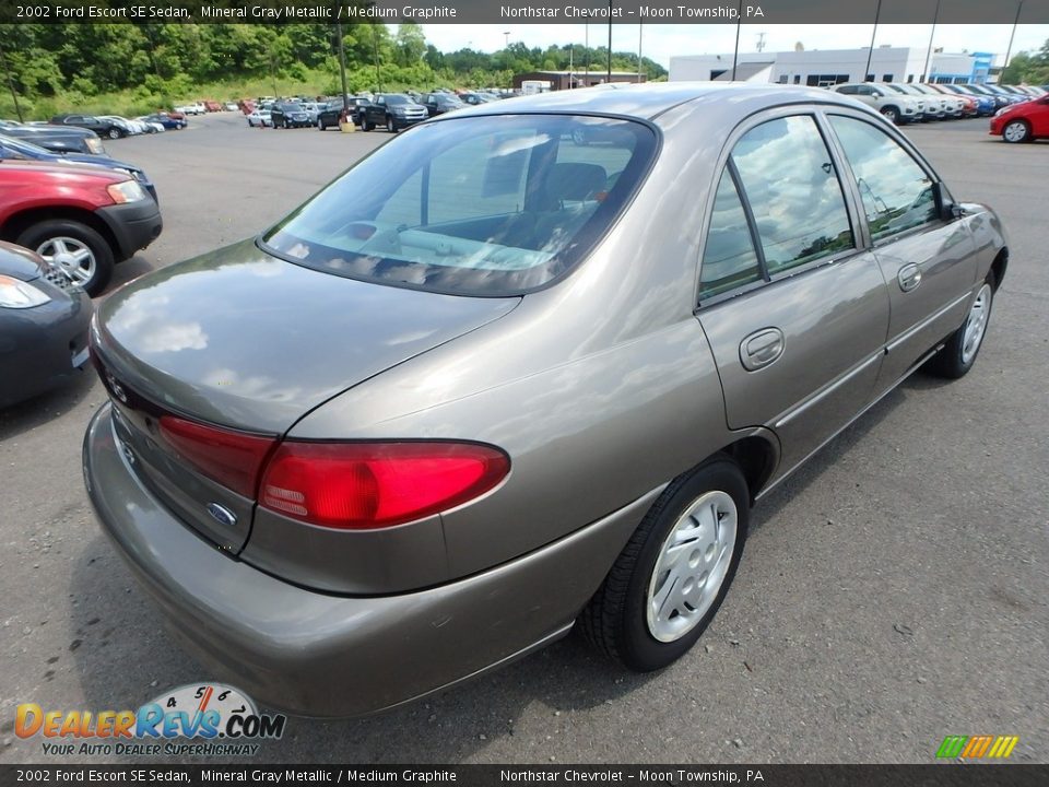 2002 Ford Escort SE Sedan Mineral Gray Metallic / Medium Graphite Photo #4