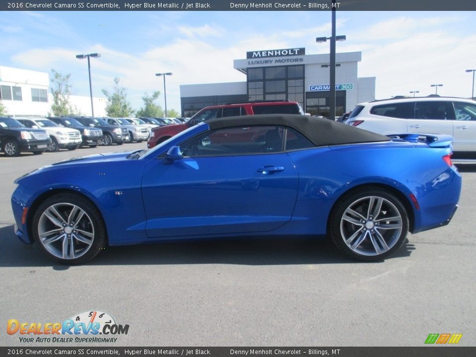 2016 Chevrolet Camaro SS Convertible Hyper Blue Metallic / Jet Black Photo #3