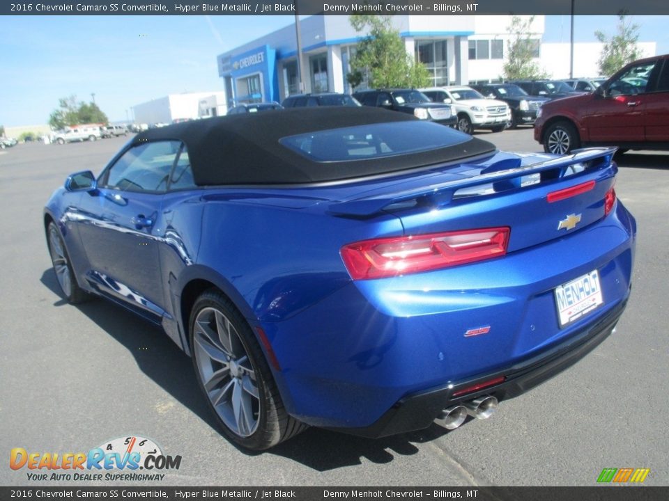 2016 Chevrolet Camaro SS Convertible Hyper Blue Metallic / Jet Black Photo #4