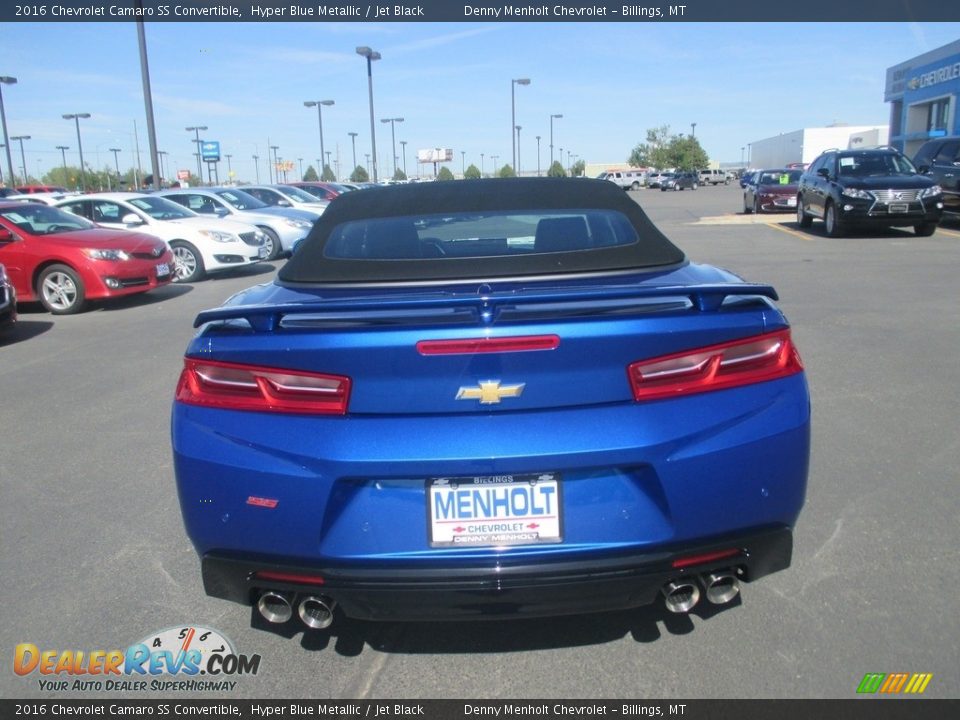 2016 Chevrolet Camaro SS Convertible Hyper Blue Metallic / Jet Black Photo #5