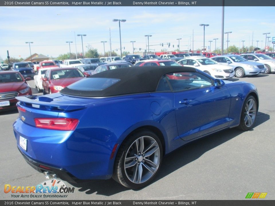 2016 Chevrolet Camaro SS Convertible Hyper Blue Metallic / Jet Black Photo #6