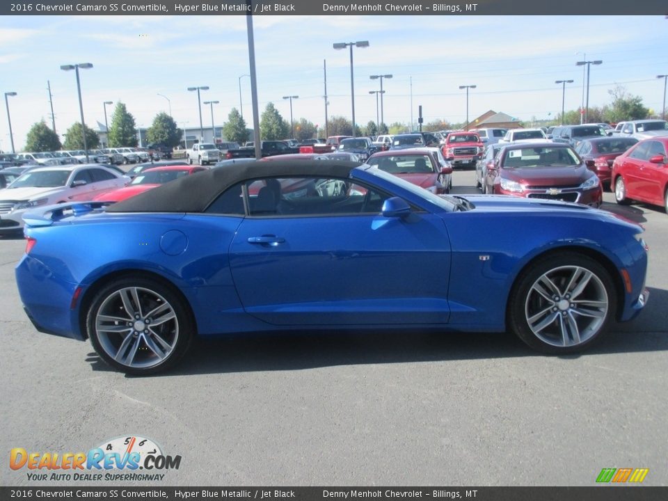 2016 Chevrolet Camaro SS Convertible Hyper Blue Metallic / Jet Black Photo #7