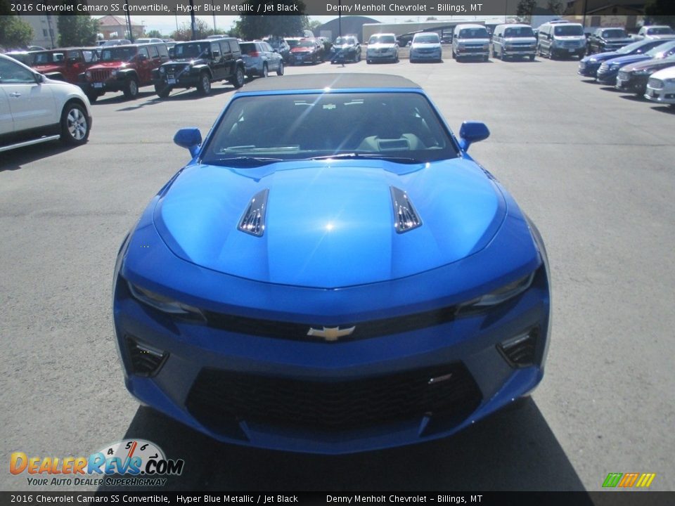 2016 Chevrolet Camaro SS Convertible Hyper Blue Metallic / Jet Black Photo #8